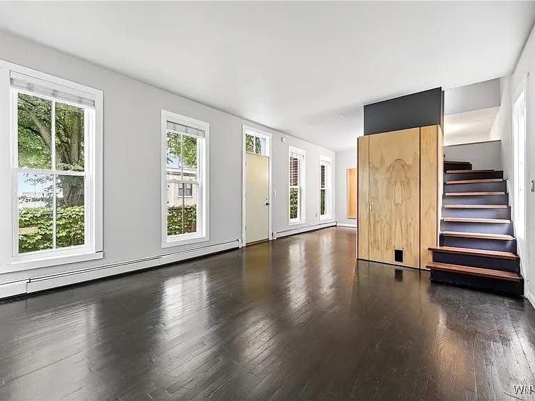 Airy open-concept living space, move-in ready clean